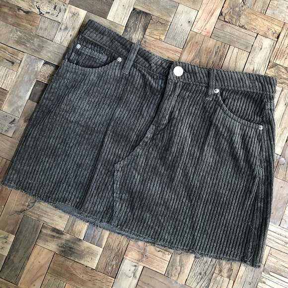 BDG Dresses & Skirts - BDG green corduroy mini skirt. Size Small